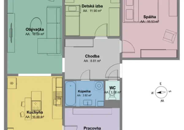 Predaj | 4-izbový byt v Považskej Bystrici – lokalita Hliny