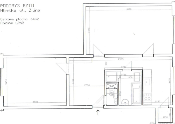 Predaj | Priestranný 2-izbový byt s parketami, Hlinská